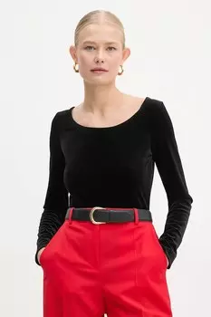 Боди из велюра Michael Michael Kors, черный