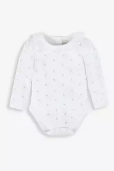 Боди JoJo Maman Bb с вышивкой в виде сердца Jojo Maman Bb, белый