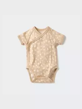 Боди joy of print короткий рукав Uniqlo, цвет 32 бежевый