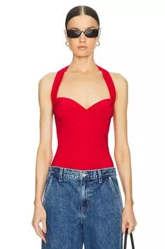 Боди кайла Norma Kamali, красный