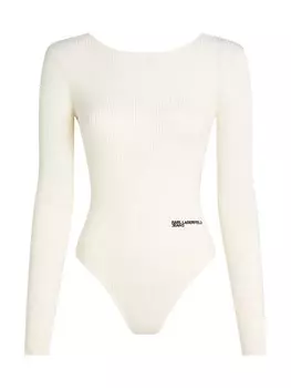 Боди KARL LAGERFELD JEANS, белый