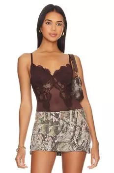 Боди KAT THE LABEL x REVOLVE Maeve, цвет Espresso