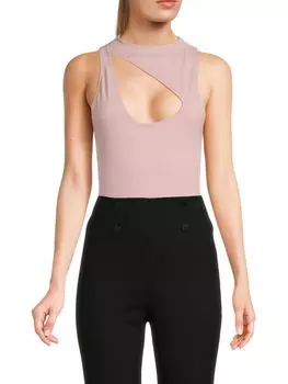 Боди Keep It Going с вырезами Free People, розовый