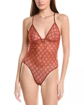 Боди Kiki de Montparnasse Bonding с шелковой отделкой, коричневый