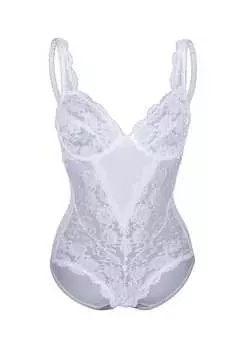 Боди классическое кружево Sassa, белый