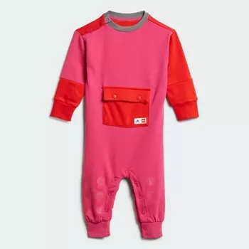 Боди-комбинезон Adidas Kids Unisex Sportswear х Lego Duplo, розовый/мультиколор