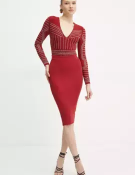 Боди КРИСТАЛ Marciano Guess, гранатовый