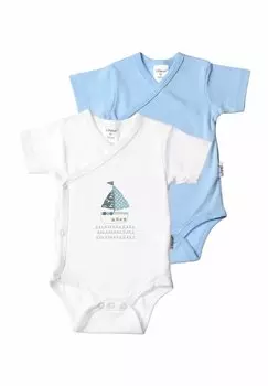 Боди KURZARM 2ER PACK BOOT Liliput, цвет wei/hellblau