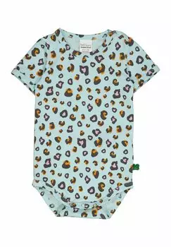 Боди KURZARM Fred's World by Green Cotton, цвет aqua tangerine pastel
