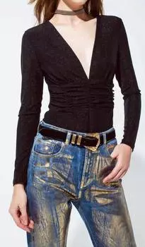 Боди Kusuei черного цвета Q2