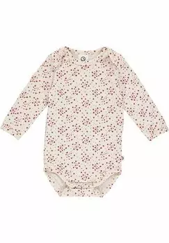 Боди LANGARM Msli by GREEN COTTON, цвет buttercream berry red