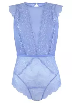 Боди Lascana, дымчатый синий