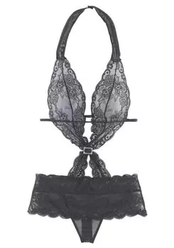 Боди LASCANA Neckholder, черный