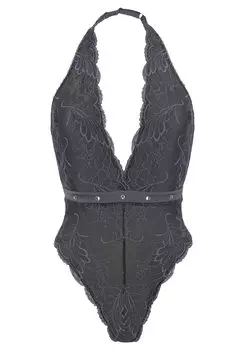 Боди LASCANA, серо синий