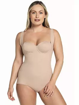 Боди Leonisa Shapewear Undetectable Step-In Classic Body Shaper, бежевый