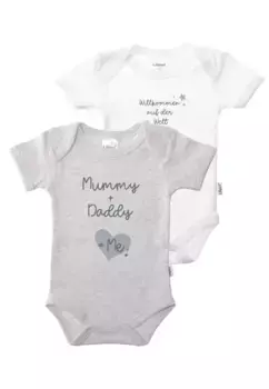 Боди Liliput, 2 шт., с милым принтом спереди, белый