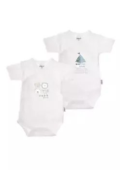 Боди Liliput "Friends", с практичной планкой на кнопках, белый