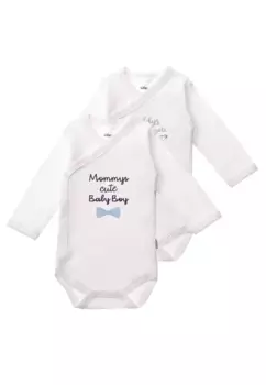 Боди-лилипут "папина маленькая половинка", 2 шт. с милым принтом Liliput, белый
