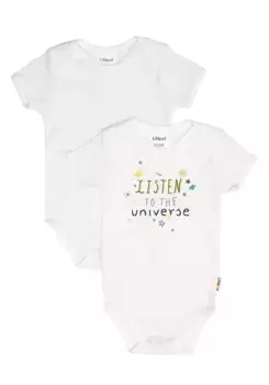 Боди Liliput с короткими рукавами и практичными кнопками, белый