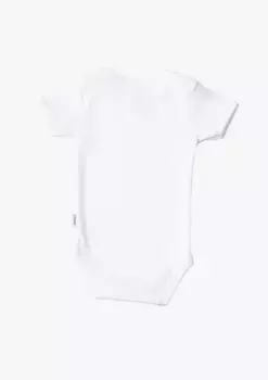 Боди Liliput с короткими рукавами "Little Sister" и кнопками в промежности, белый