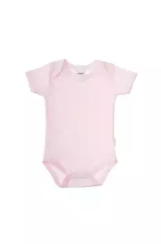 Боди Liliput с короткими рукавами "Pink Stripes" и практичными кнопками, белый