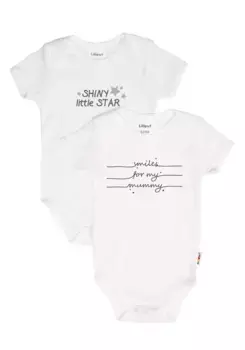 Боди-лилипут с милыми принтами спереди Liliput, белый