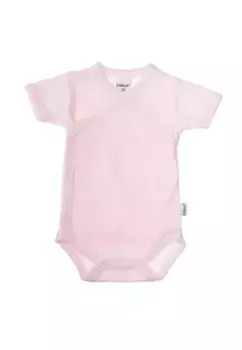 Боди Liliput с запахом и практичной планкой на кнопках, розовый