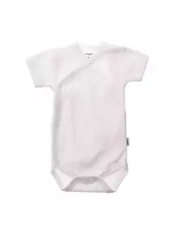 Боди Liliput с запахом и практичной планкой на кнопках, белый