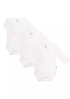 Боди Liliput "uni white", с практичной планкой на кнопках, белый