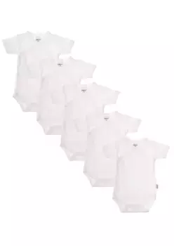 Боди Liliput "Uni White", с практичной планкой на кнопках, белый