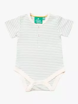 Боди Little Green Radicals Baby из органического хлопка с короткими рукавами, пудрово-синий