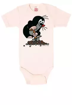 Боди LOGOSHIRT с принтом The Little Mole, розовый