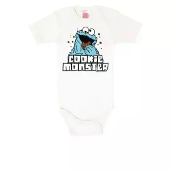 Боди LOGOSHIRT, Улица Сезам, с кнопками, белый