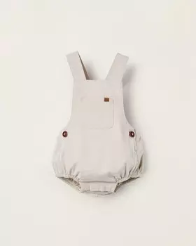 Боди-лягушка для мальчика с передним карманом Zippy, бежевый