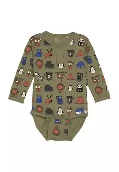 Боди LS AOP Minymo, цвет aloe