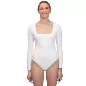 Боди Madden Girl с длинными рукавами и квадратным вырезом для юниоров, цвет Cream
