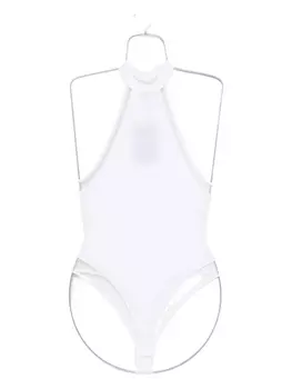Боди Maison Close Pure Tentation с воротником-халтер, белый