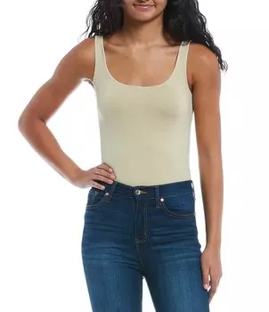 Боди Moa Moa с круглым вырезом, бежевый