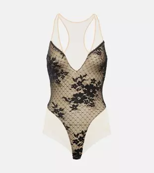 Боди Monica с кружевными вставками из коллаборации с N21 WOLFORD, разноцветный