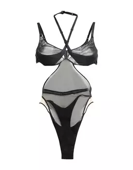 Боди Mugler, черный