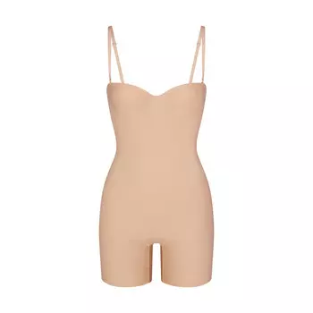 Боди на косточках до средней длины бедра SKIMS Skims Body, цвет Clay