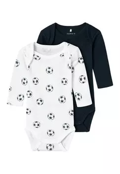 Боди NBMBODY FOOTBALL 2 PACK Name it, цвет bright white