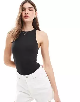 Боди New Look – черного цвета со встроенным бюстгальтером