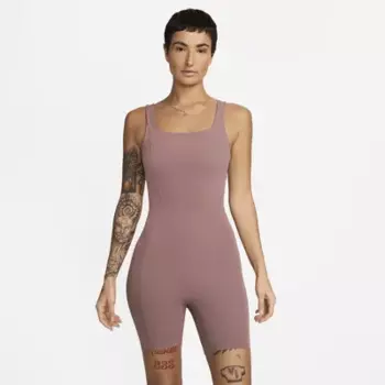 Боди Nike Zenvy, цвет Smokey Mauve/White