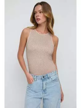 Боди NO MATTER WHAT, бежевый