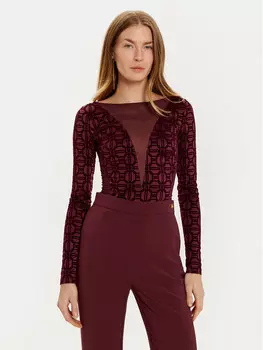 Боди облегающее Elisabetta Franchi, красный