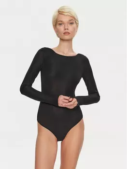 Боди облегающее Emporio Armani Underwear, черный