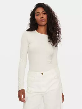 Боди облегающее Guess Jeans, экрю