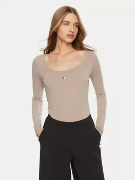 Боди облегающее Guess, серый