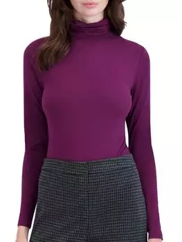 Боди Ookie & Lala с высоким воротником, смородина